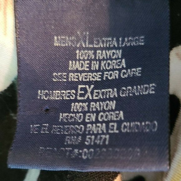 Puritan Men's Size XL Rayon Camp Shirt Tropical Floral Hawaiian Button Up - Picture 5 of 7